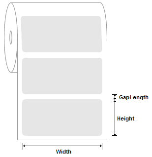 A roll media featuring single labels