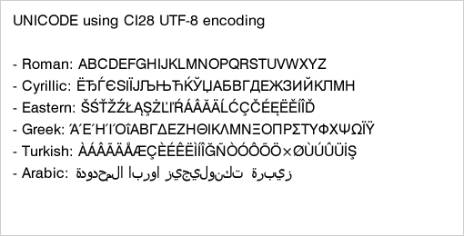 A Sample Label featuring Unicode UTF-8 texts printed from Blazor and created by using Zebra ZPL commands